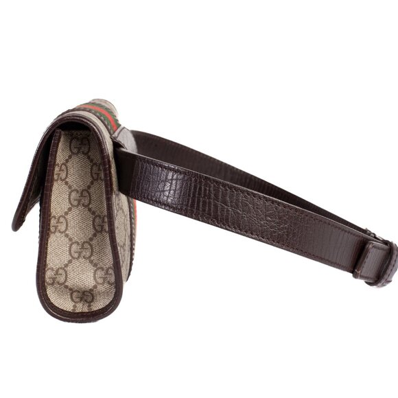 Authentic GUCCI GG Supreme Monogram Web Small Ophidia Belt Bag - Picture 2 of 11